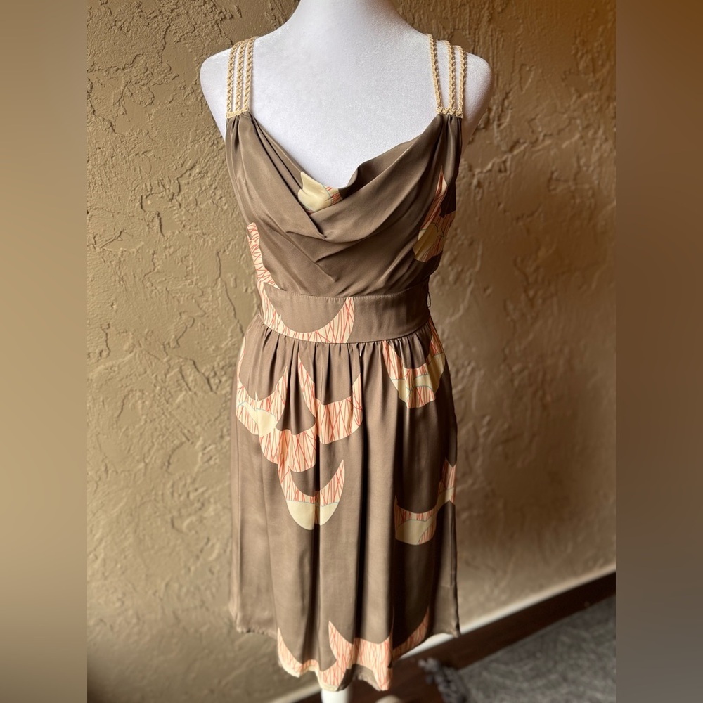Anthropologie Harkham Silk Cowl Neck Dress - Picture 1 of 11